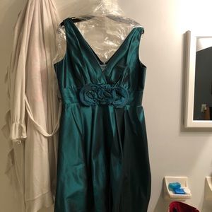 Emerald green dress
